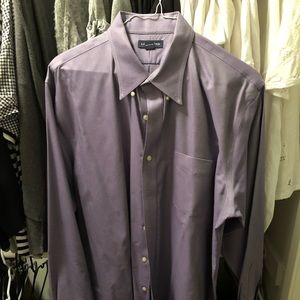 Purple Lands’ End Oxford Button Down